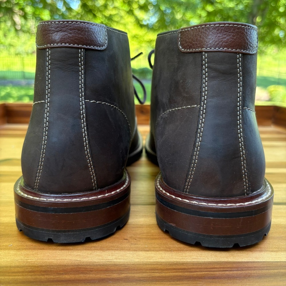 Johnston & Murphy Boswell Chukka Boot Mens 13M Brown Oiled Leather 59-5434 NEW - Picture 3 of 10